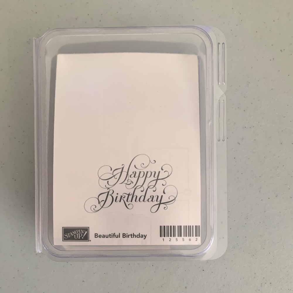 Stampin' Up! Beautiful Birthday Stamp - Black